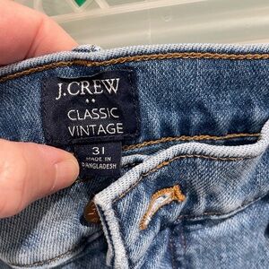 J. Crew Classic Vintage Straight Leg Jeans - Blue
